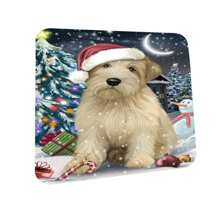 Have a Holly Jolly Wheaten Terrier Dog Christmas  Coasters Set of 4 CST51646