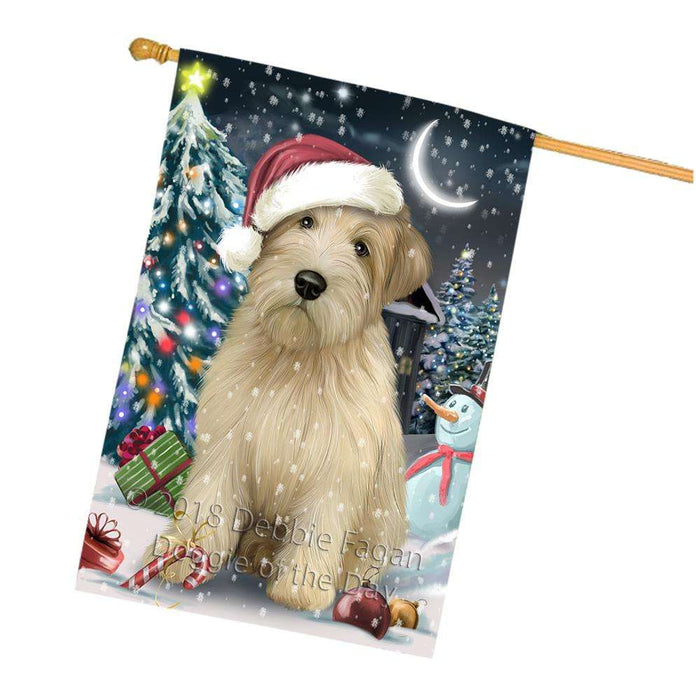 Have a Holly Jolly Wheaten Terrier Dog Christmas  House Flag FLG51820