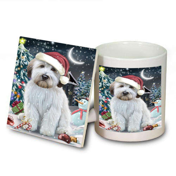 Have a Holly Jolly Wheaten Terrier Dog Christmas  Mug and Coaster Set MUC51678