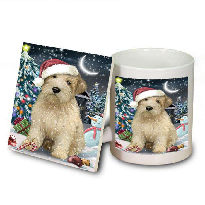 Have a Holly Jolly Wheaten Terrier Dog Christmas  Mug and Coaster Set MUC51679