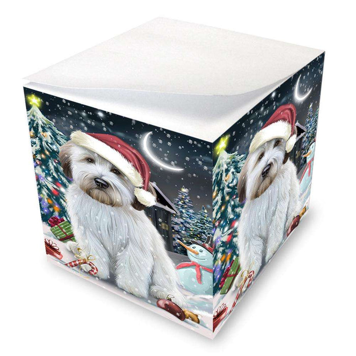 Have a Holly Jolly Wheaten Terrier Dog Christmas  Note Cube NOC51686
