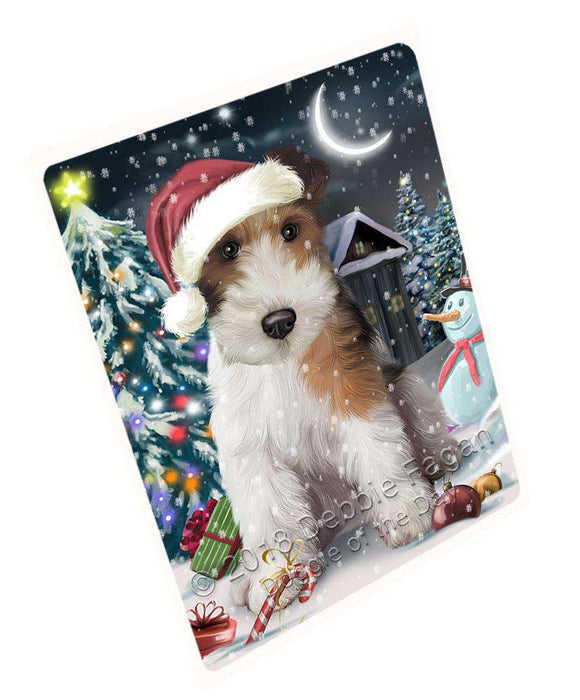 Have a Holly Jolly Wire Fox Terrier Dog Christmas Large Refrigerator / Dishwasher Magnet RMAG70626