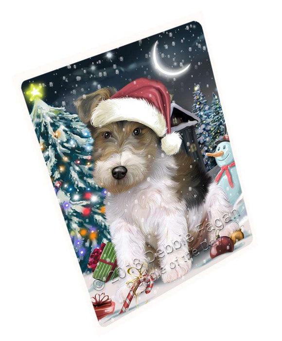 Have a Holly Jolly Wire Fox Terrier Dog Christmas Large Refrigerator / Dishwasher Magnet RMAG70632
