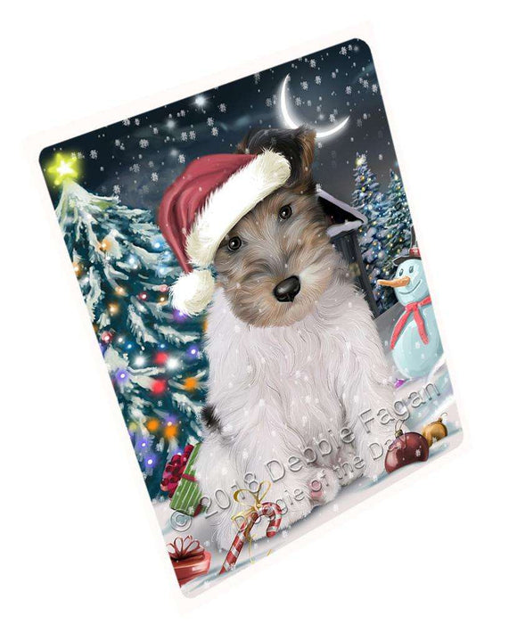Have a Holly Jolly Wire Fox Terrier Dog Christmas Large Refrigerator / Dishwasher Magnet RMAG70644