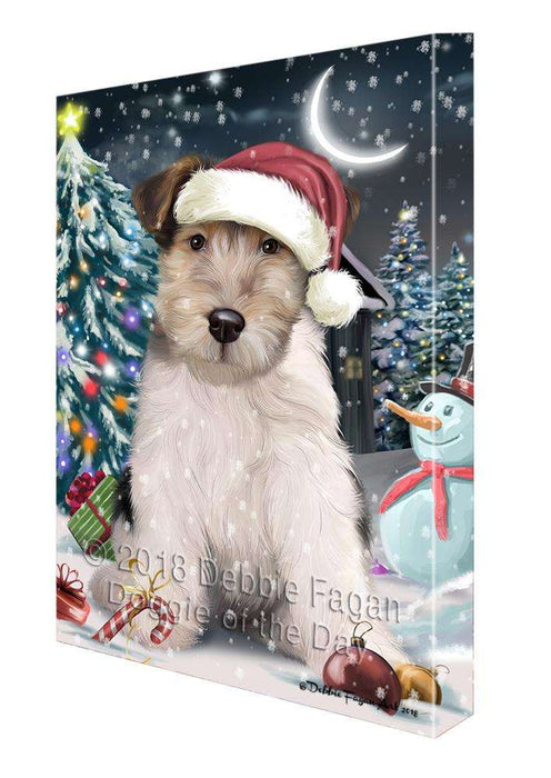 Have a Holly Jolly Wire Fox Terrier Dog Christmas  Canvas Print Wall Art Décor CVS82475