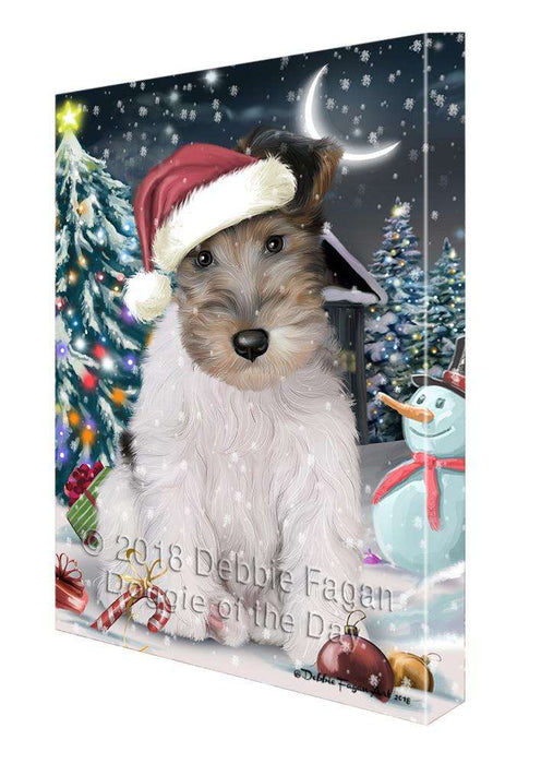 Have a Holly Jolly Wire Fox Terrier Dog Christmas  Canvas Print Wall Art Décor CVS82484