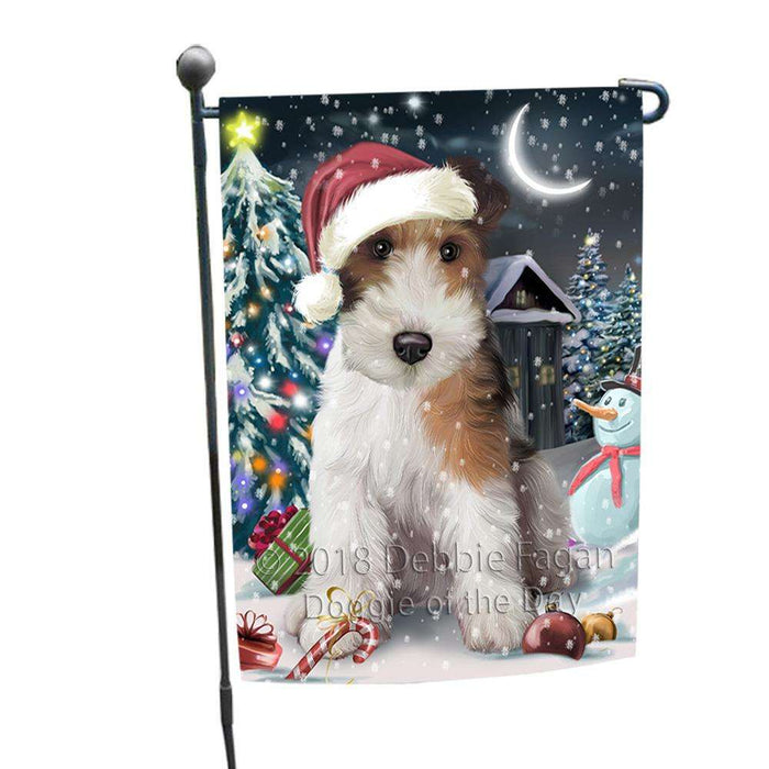 Have a Holly Jolly Wire Fox Terrier Dog Christmas  Garden Flag GFLG51685