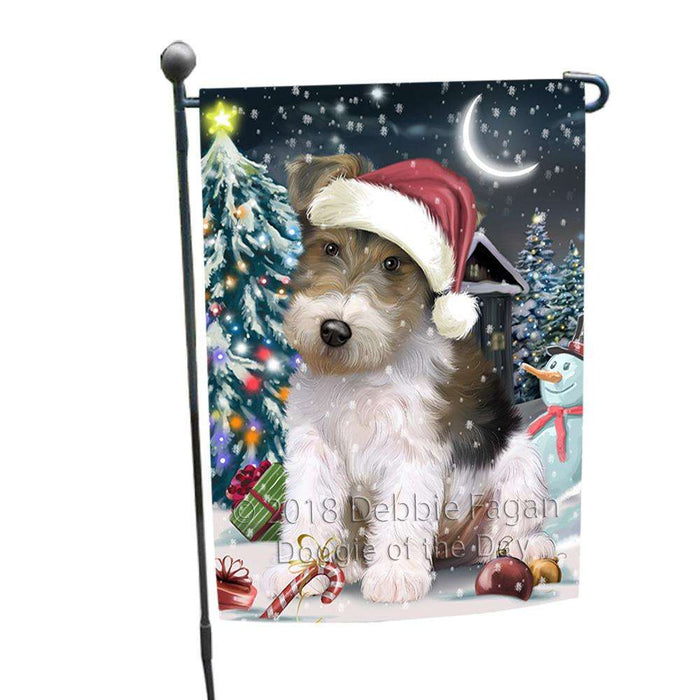 Have a Holly Jolly Wire Fox Terrier Dog Christmas  Garden Flag GFLG51686
