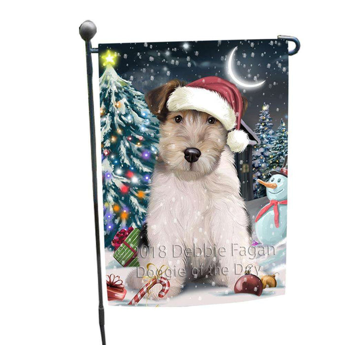 Have a Holly Jolly Wire Fox Terrier Dog Christmas  Garden Flag GFLG51687