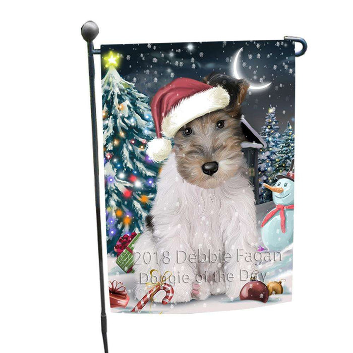 Have a Holly Jolly Wire Fox Terrier Dog Christmas  Garden Flag GFLG51688