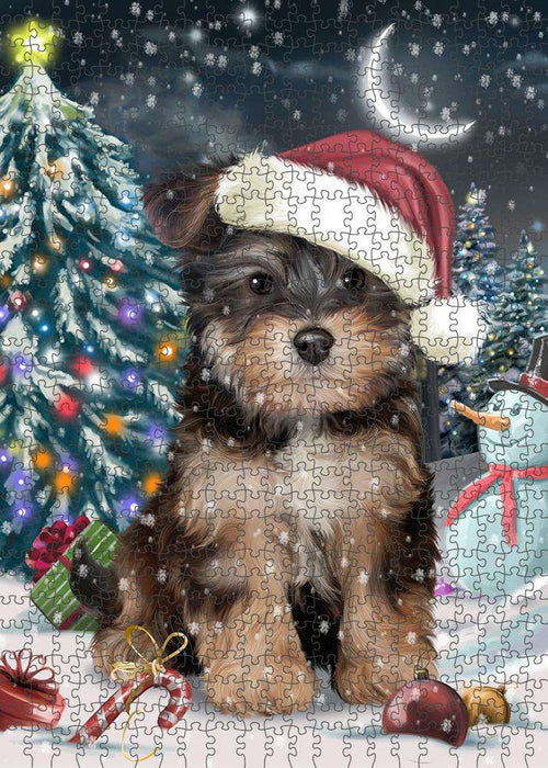Have a Holly Jolly Yorkipoo Dog Christmas Puzzle with Photo Tin PUZL59163