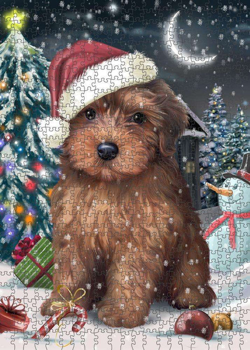 Have a Holly Jolly Yorkipoo Dog Christmas Puzzle with Photo Tin PUZL59172