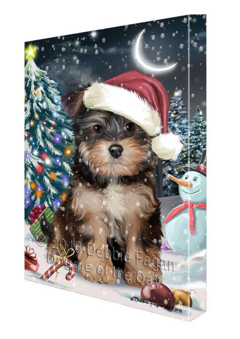 Have a Holly Jolly Yorkipoo Dog Christmas  Canvas Print Wall Art Décor CVS82493