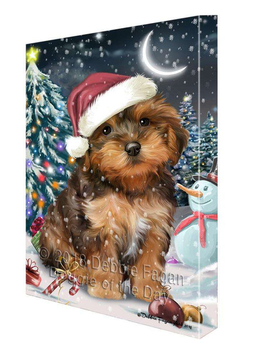 Have a Holly Jolly Yorkipoo Dog Christmas  Canvas Print Wall Art Décor CVS82511