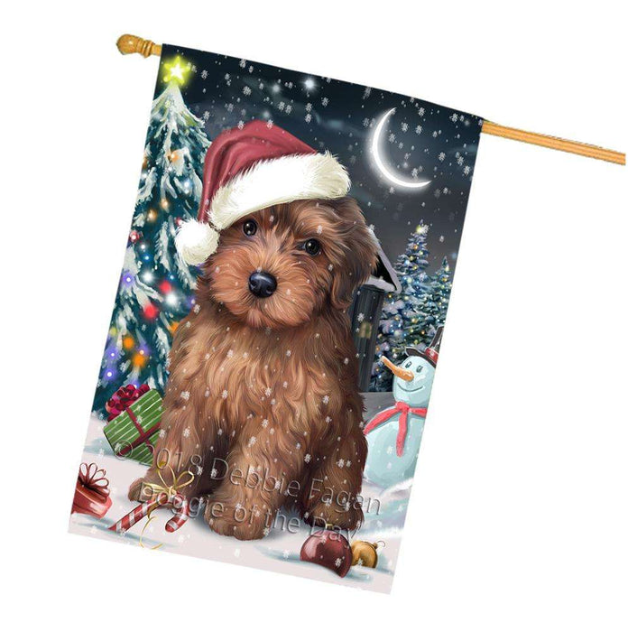Have a Holly Jolly Yorkipoo Dog Christmas  House Flag FLG51828