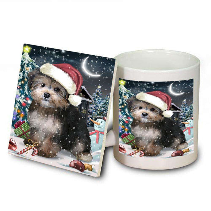 Have a Holly Jolly Yorkipoo Dog Christmas  Mug and Coaster Set MUC51685