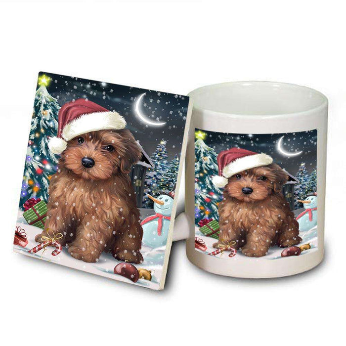 Have a Holly Jolly Yorkipoo Dog Christmas  Mug and Coaster Set MUC51687
