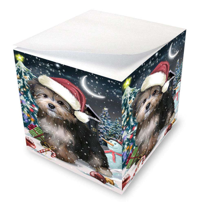 Have a Holly Jolly Yorkipoo Dog Christmas  Note Cube NOC51693