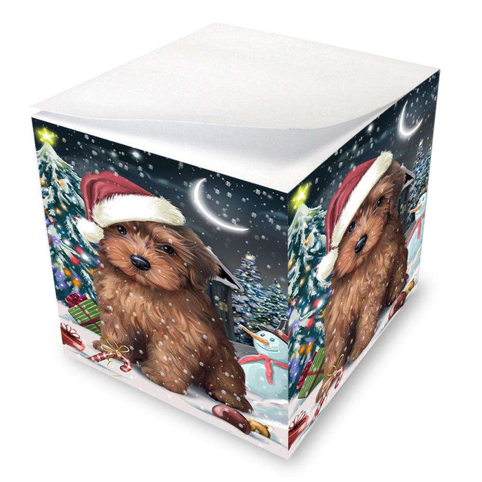 Have a Holly Jolly Yorkipoo Dog Christmas  Note Cube NOC51695