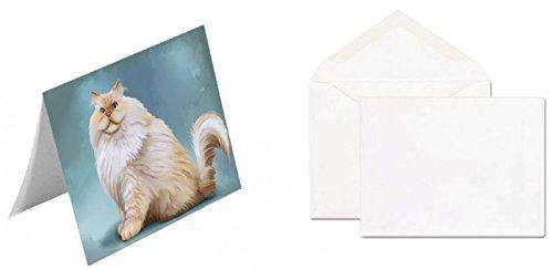 Himalayan Cat Handmade Artwork Assorted Pets Greeting Cards and Note Cards with Envelopes for All Occasions and Holiday Seasons