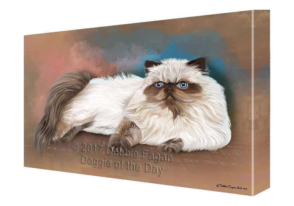 Himalayan Cat Painting Printed on Canvas Wall Art