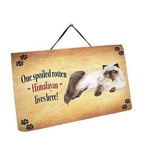 Himalayan Cat Wall Décor Hanging Spoiled Rotten Dog Slate