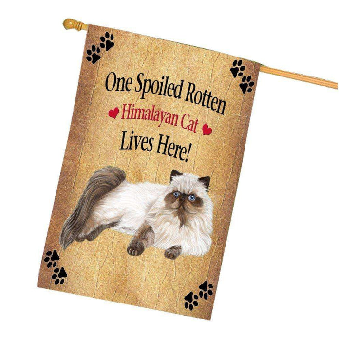 Himalayan Spoiled Rotten Cat House Flag