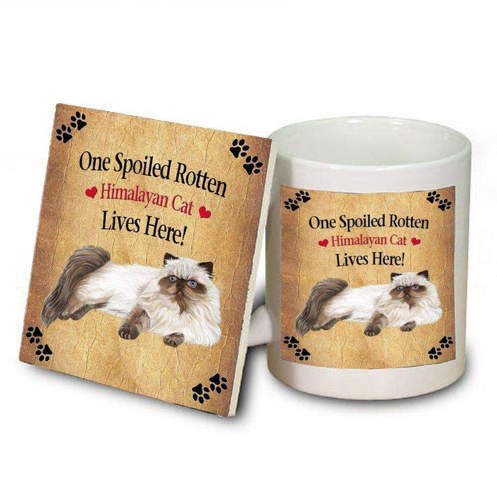 Himalayan Spoiled Rotten Cat Mug and Coaster Set