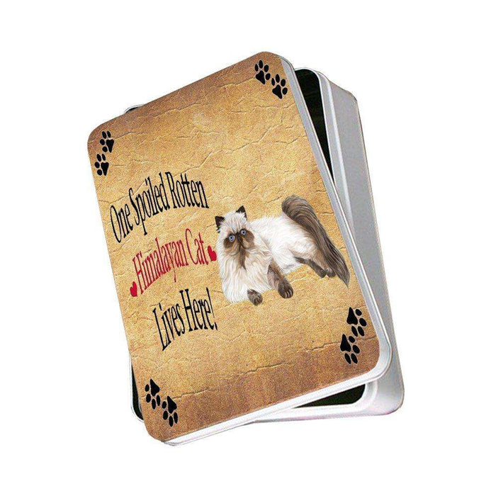 Himalayan Spoiled Rotten Cat Photo Storage Tin