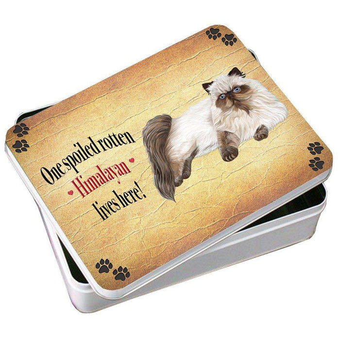 Himalayan Spoiled Rotten Cat Photo Storage Tin