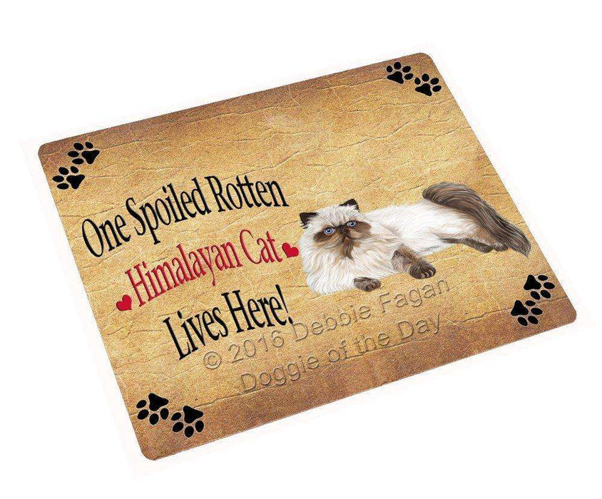 Himalayan Spoiled Rotten Cat Tempered Cutting Board
