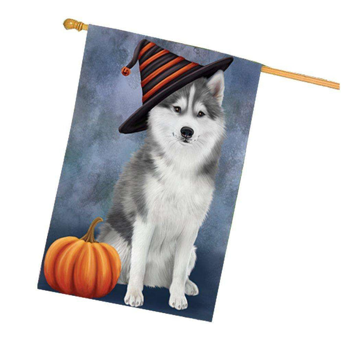 Husky Dog House Flag