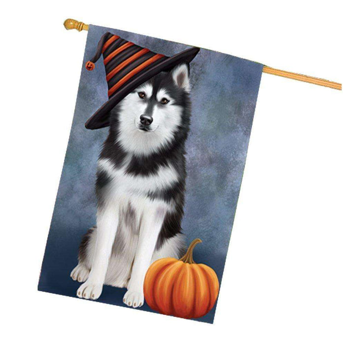 Husky Dog House Flag