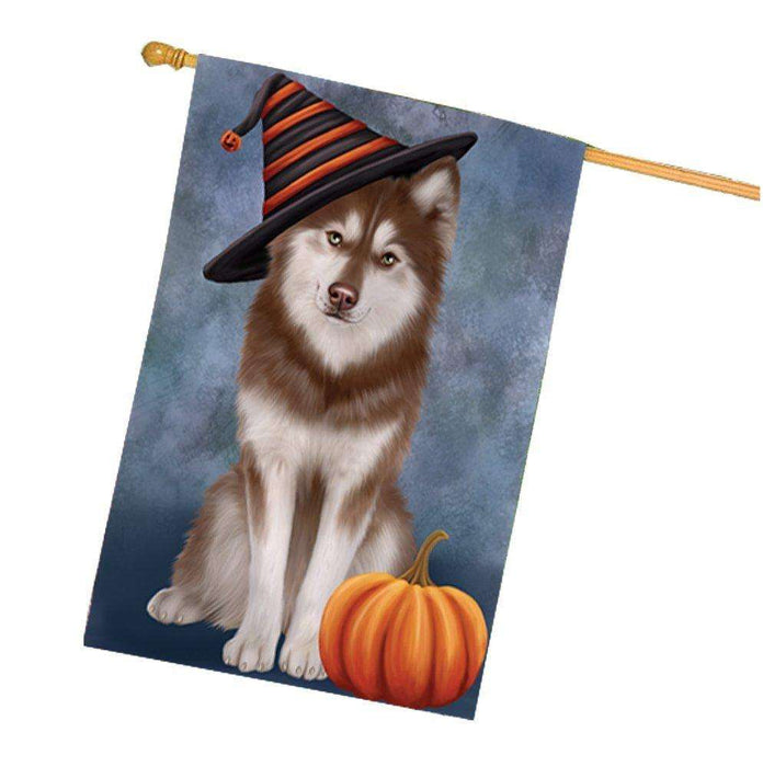 Husky Dog House Flag