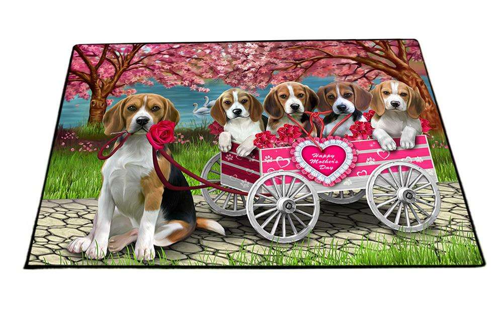 I Love Beagles Dog Cat in a Cart Floormat FLMS51225
