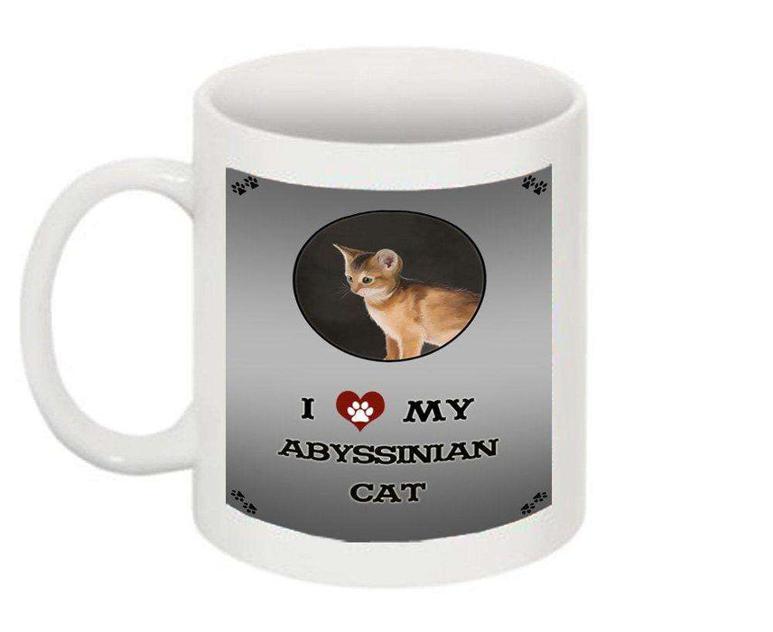 I Love My Abyssinian Kitten Cat Mug