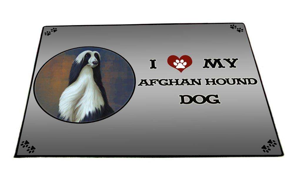 I Love My Afghan Hound Dog Indoor/Outdoor Floormat