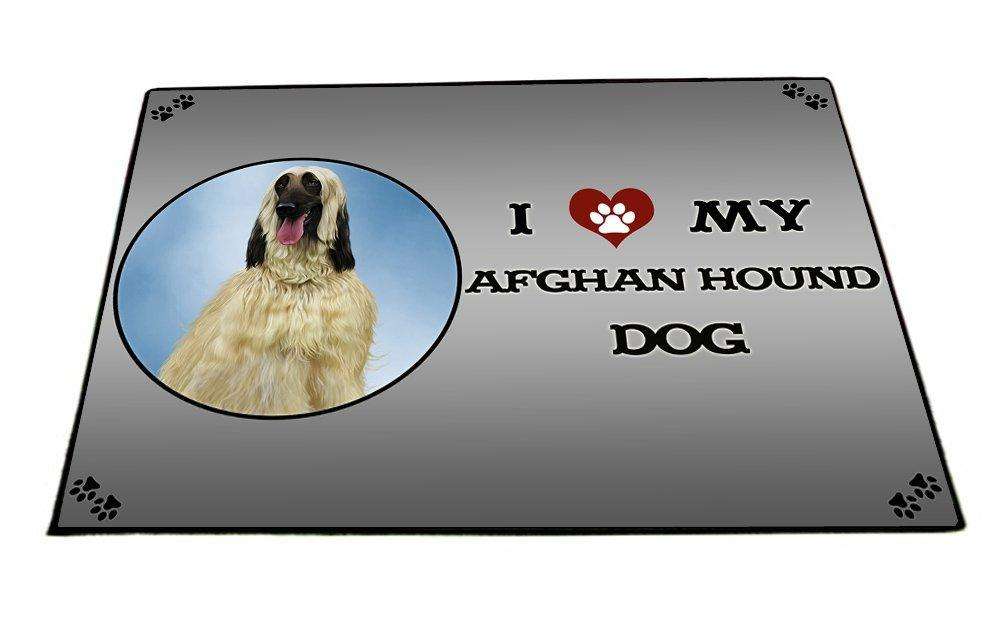 I Love My Afghan Hound Dog Indoor/Outdoor Floormat