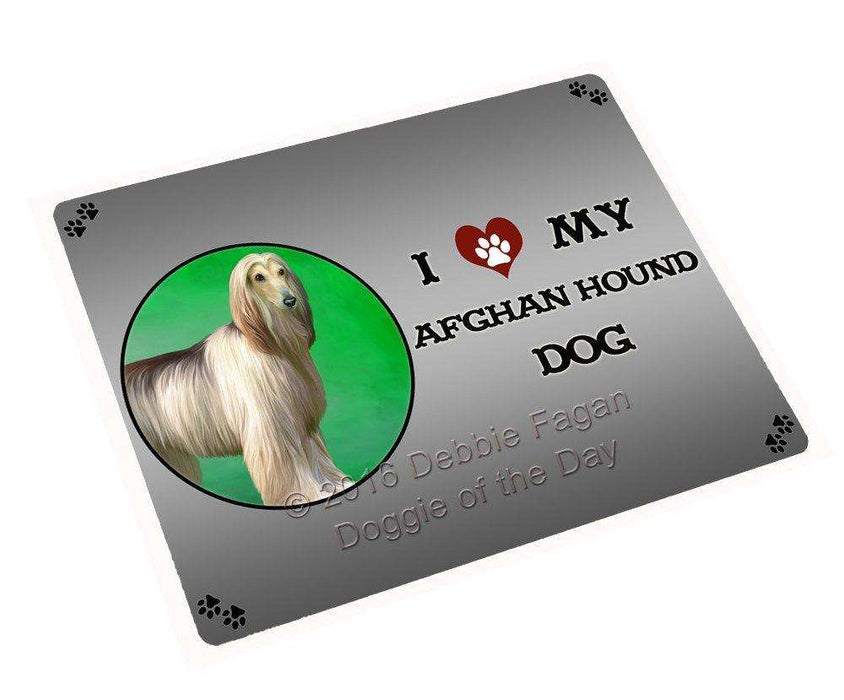 I Love My Afghan Hound Dog Large Refrigerator / Dishwasher Magnet
