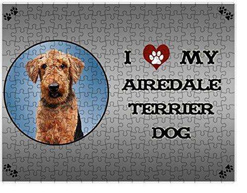 I Love My Airedale Terrier Dog Puzzle