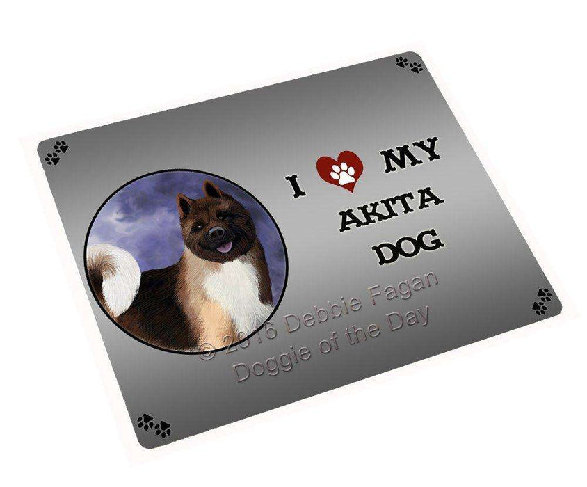 I Love My Akita Dog Magnet Mini (3.5" x 2")