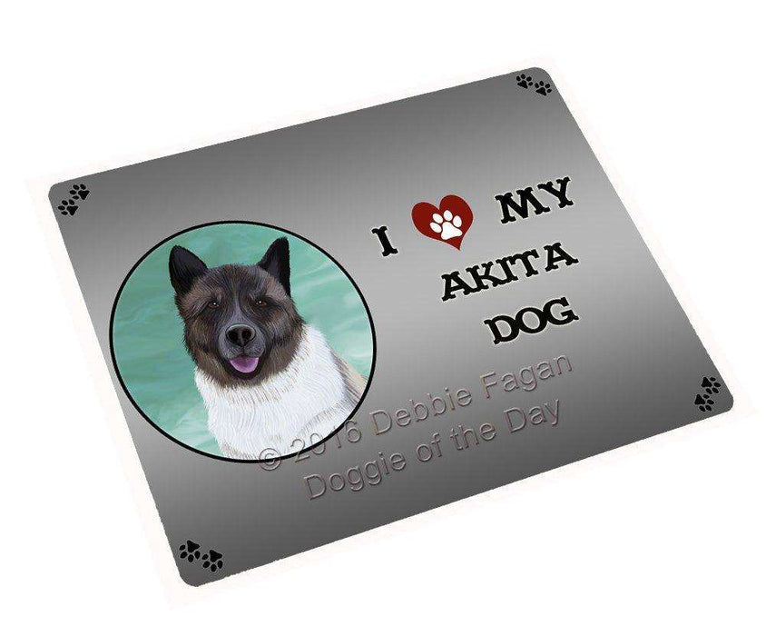 I Love My Akita Dog Magnet Mini (3.5" x 2")