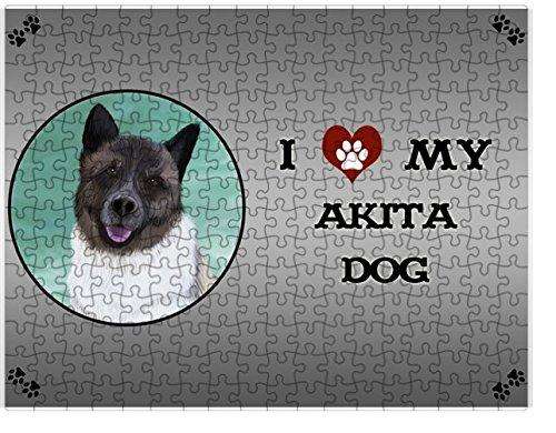 I Love My Akita Dog Puzzle