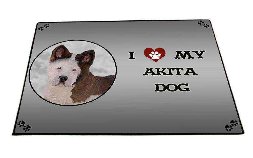 I Love My Akita Puppy Dog Indoor/Outdoor Floormat