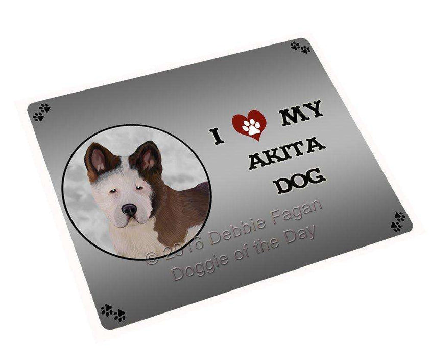 I Love My Akita Puppy Dog Magnet Mini (3.5" x 2")