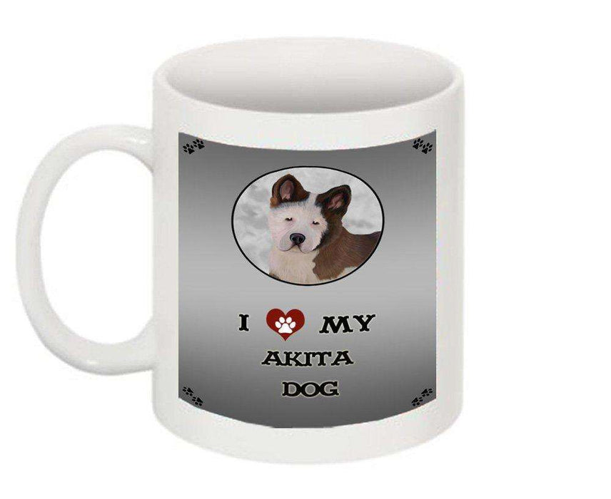 I Love My Akita Puppy Dog Mug