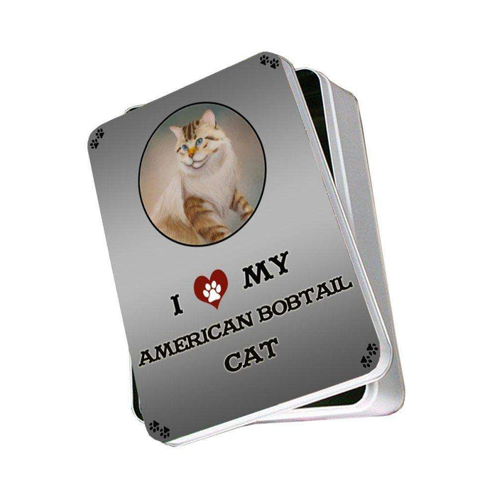 I Love My American Bobtail Cat Photo Storage Tin