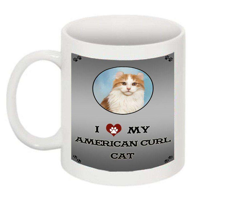 I Love My American Curl Cat Mug