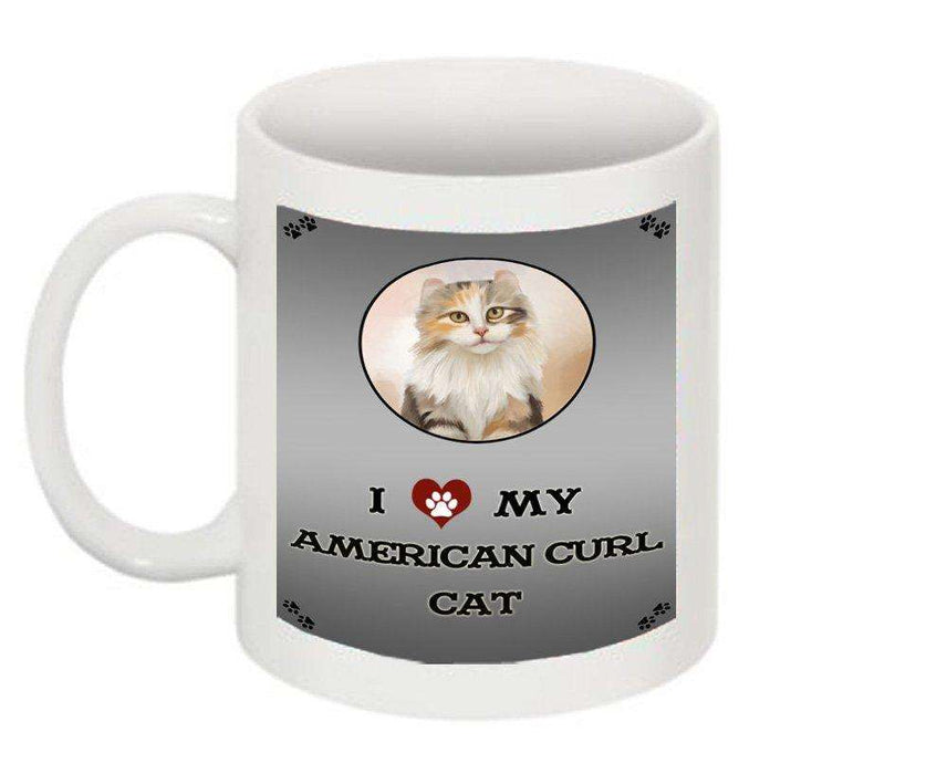 I Love My American Curl Cat Mug