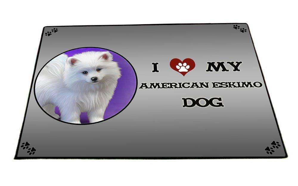 I Love My American Eskimo Puppy Dog Indoor/Outdoor Floormat